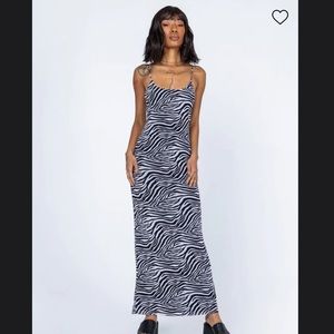 Princess Polly Knox Maxi Zebra Dress